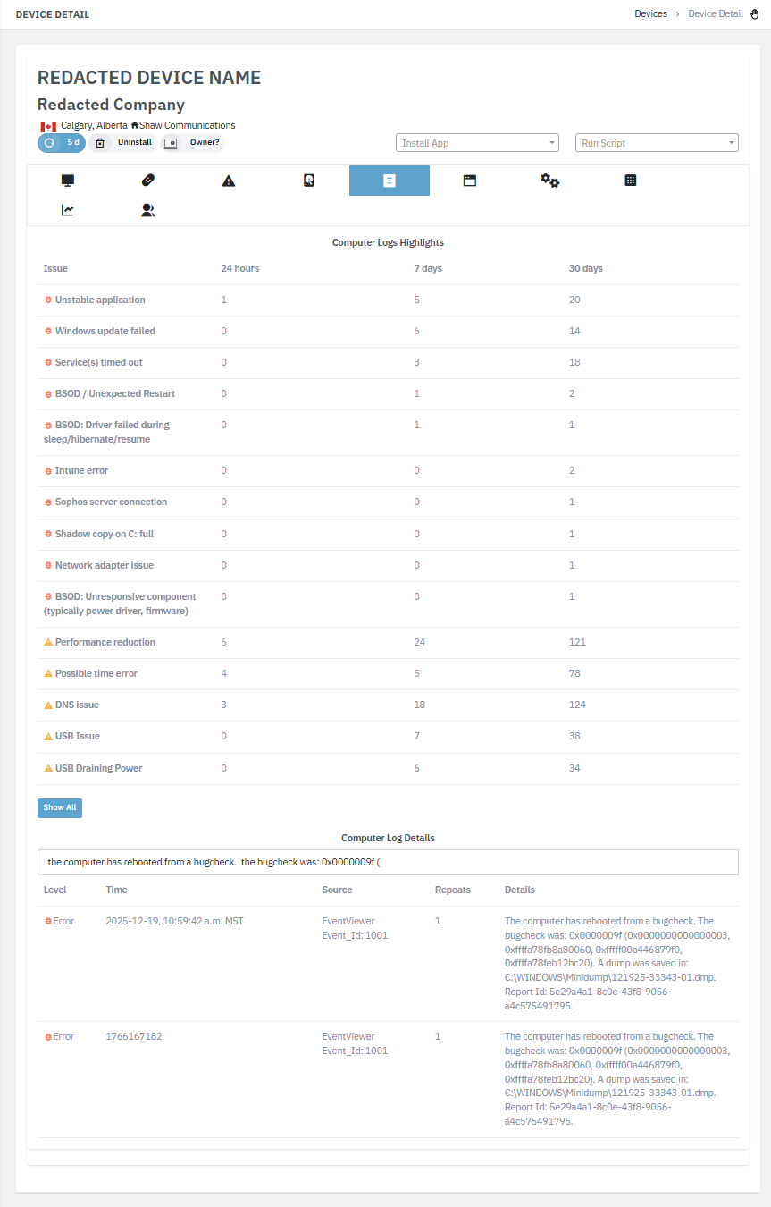 Smart Events correlating identity, mailbox, and configuration signals into a single prioritized alert